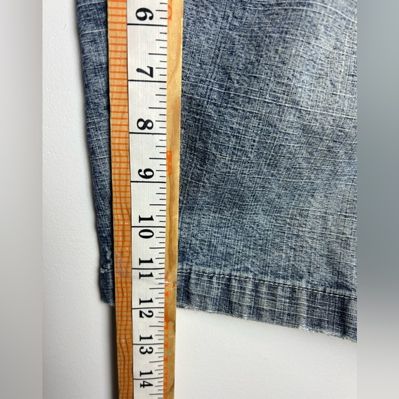 Y2K PACO Jean Company Men 32X12 Blue Denim Cargo Shorts Denim Skater Street Wear - Picture 11 of 16